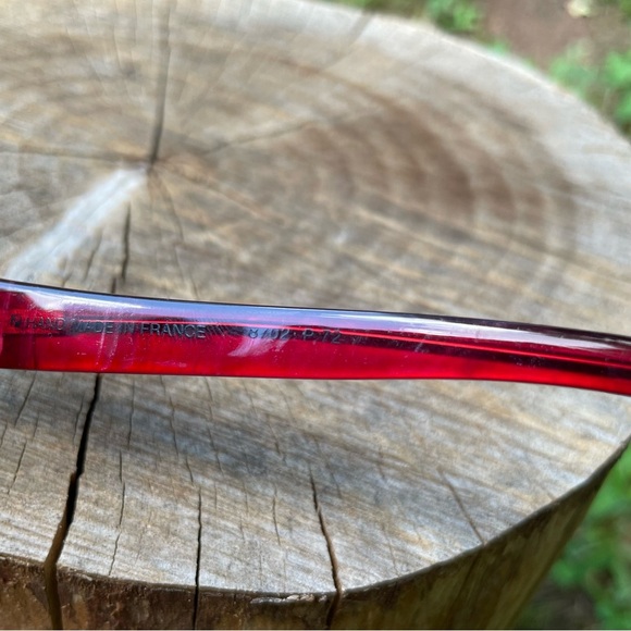 YSL Yves Saint Laurent 8702 red cat eye sunglasses - Picture 11 of 14